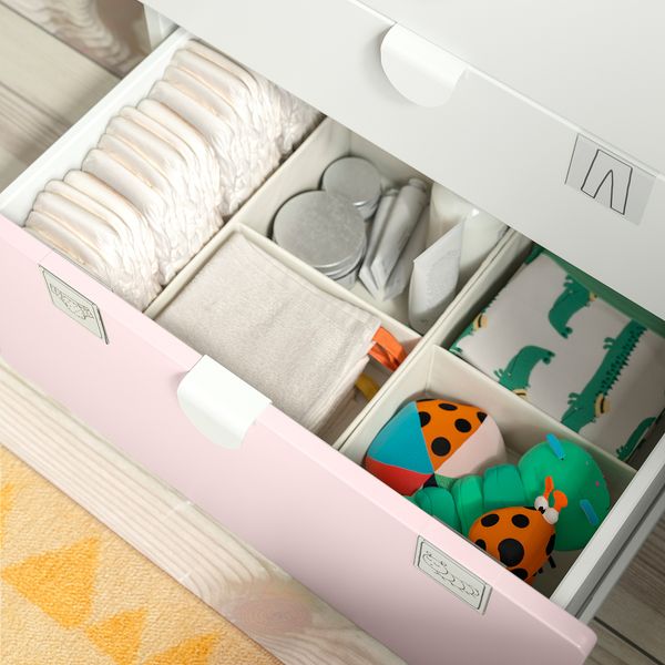 Гардероб, 60x42x181 см, белый бледно-розовый с 4 ящиками IKEA PLATSA ПЛАТСАA ПЛАТСА, SMÅSTAD СМОСТАД 694.263.69 - фото 7