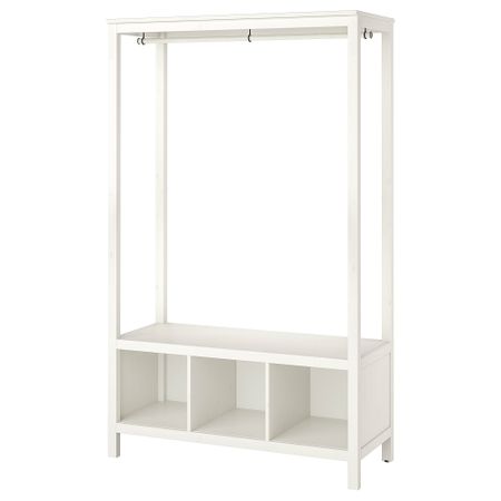 Открытый гардероб, 120x50x197 см, белая морилка IKEA HEMNES ХЕМНЭС 103.793.03