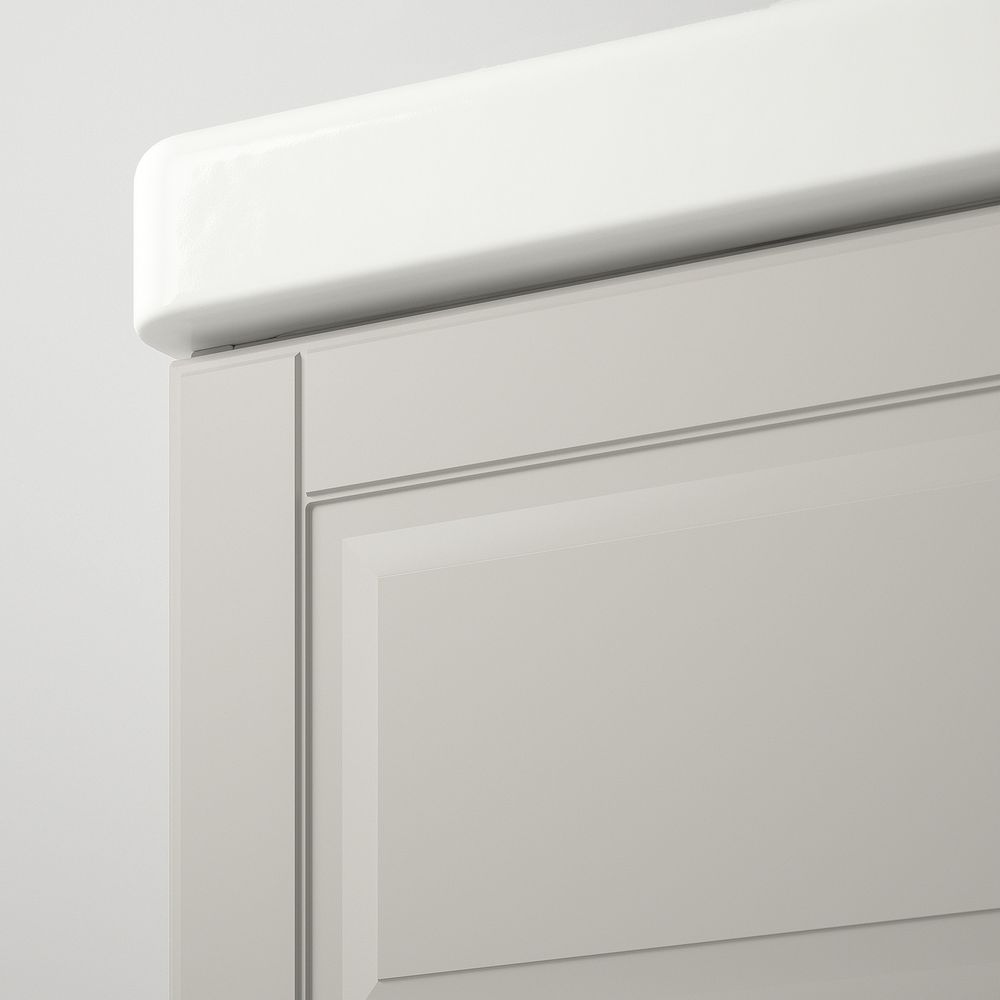 Шкаф для раковины с 2 ящ, Кашён светло-серый/ХАМНШЕР смеситель 102x49x68 см IKEA GODMORGON ГОДМОРГОН / RÄTTVIKEN РЭТТВИКЕН - фото 1