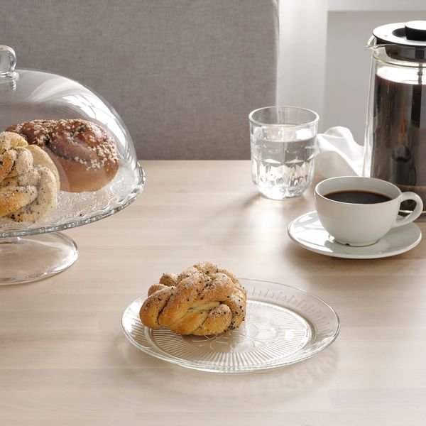 Тарелка десертная, 20 см, прозрачное стекло, с рисунком IKEA SÄLLSKAPLIG СЭЛЛЬСКАПЛИГ 504.733.32 - фото 4