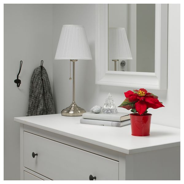 Искусственное растение в горшке ФЕЙКА, "Рождественская звезда" красный (9 см) - фото 2