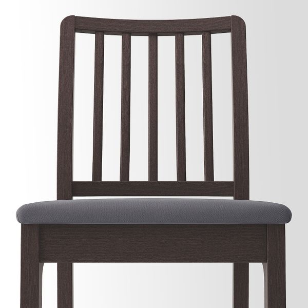 Стул барный, темно-коричневый/Хакебу темно-серый 75 см IKEA EKEDALEN ЭКЕДАЛЕН 794.294.47 - фото 2