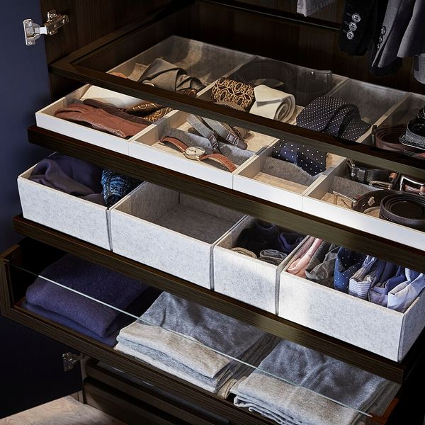 Полка стеклянная, черно-коричневый 100x35 см IKEA KOMPLEMENT КОМПЛИМЕНТ 104.375.48 - фото 2