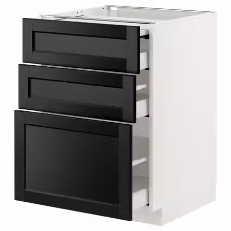 METOD / MAXIMERA Напольный шкаф с выдвиж панелью/3ящ