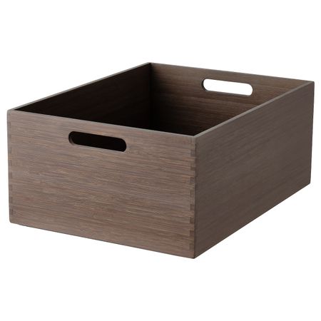 Контейнер, коричневый 26x35x15 см IKEA NÄBBIG НЭББИГ 504.985.06