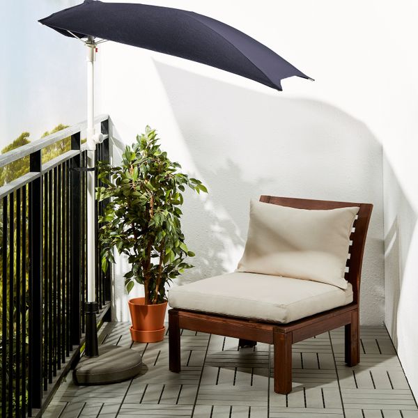 Садовое легкое кресло, коричневая морилка/Холло бежевый IKEA ЭПЛАРО 792.288.49 - фото 3