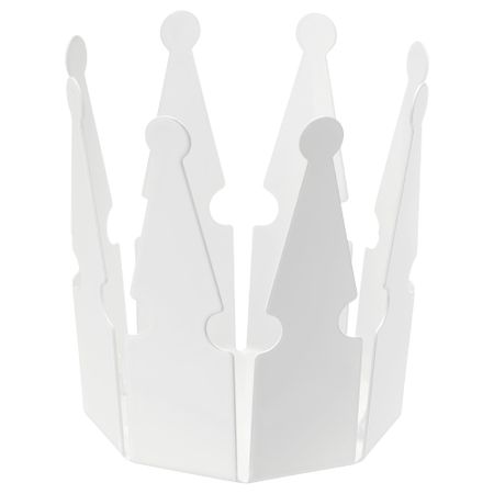 Подсвечник для греющей свечи ВИНТЕР 2018, корона, белый (6 см)