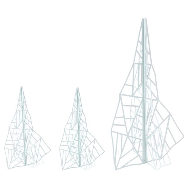 Набор украшений, 3 штуки ВИНТЕР 2015, голубой - схема-чертеж с размерами