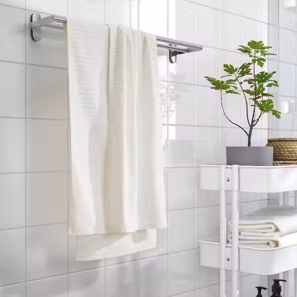 VÅGSJÖN Банное полотенце - белый 70x140 см - схема-чертеж с размерами