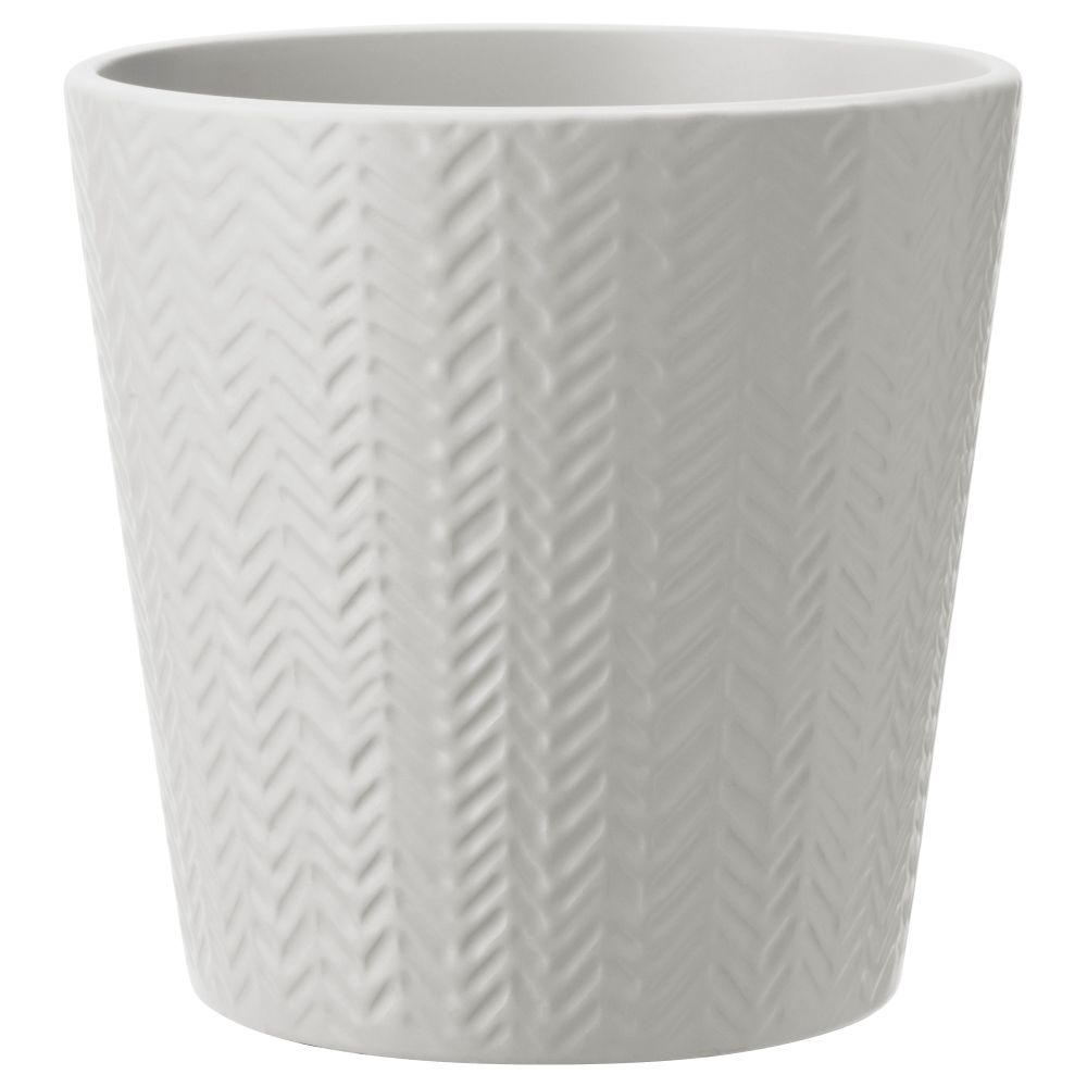 Кашпо ВИНТЕР 2017, светло-серый (9 см) - схема-чертеж с размерами