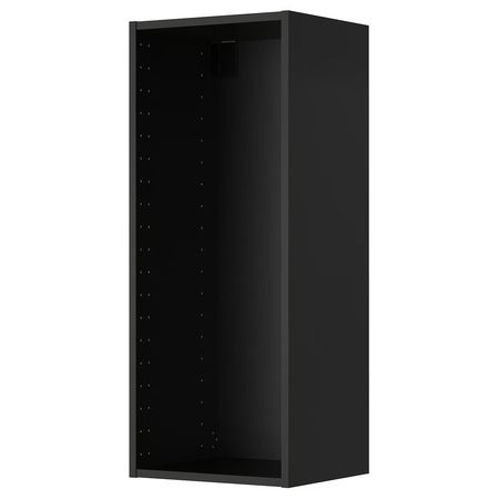 METOD Шкаф навесной - черно-серый 40x37x100 см