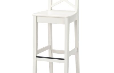 Стул барный, белый, 74 см IKEA INGOLF ИНГОЛЬФLF ИНГОЛЬФ 001.217.66