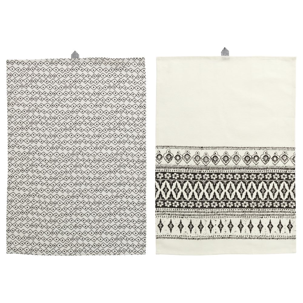 Полотенце кухонное СОММАР 2017, белый, черный (50x70 см) - фото 1