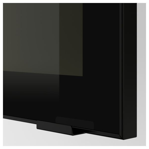 Стеклянная дверь ЮТИС, дымчатое стекло, черный - фото 2