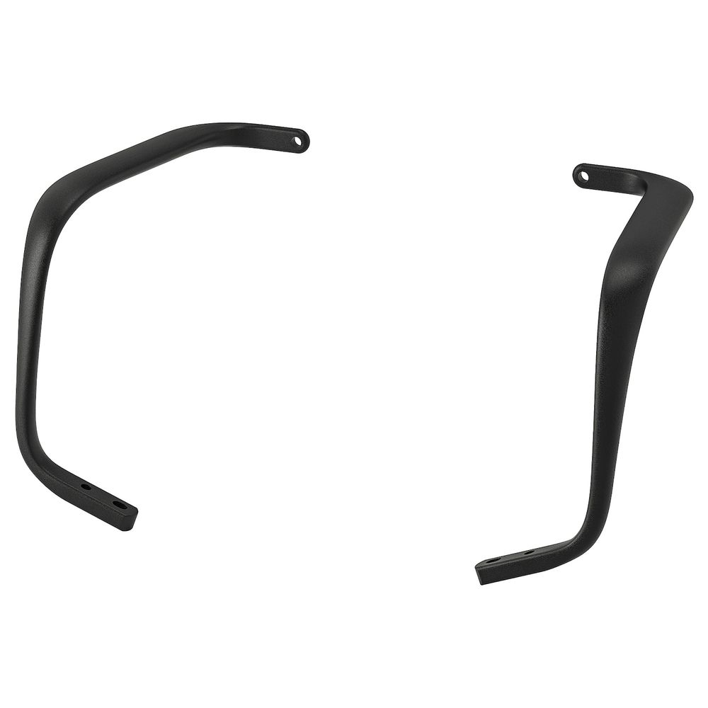 Комплект подлокотников 2шт, черный IKEA LÅNGFJÄLL ЛОНГФЬЕЛЛЬ 403.599.35 - схема-чертеж с размерами