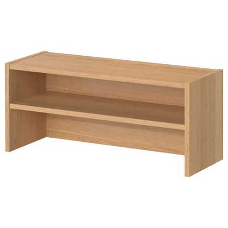 Верхняя полка БИЛЛИ, дубовый шпон (80x28x35 см)