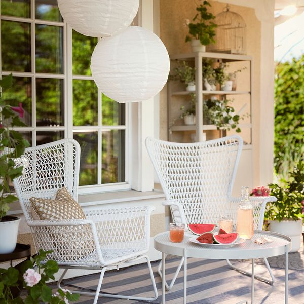 Садовое кресло, белый IKEA HÖGSTEN ХЭГСТЕН 502.098.65 - фото 8