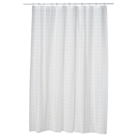 Штора для ванной ГРЁНСКА, белый (180x200 см)