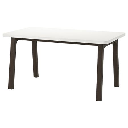 Стол, белый/Вэстано темно-коричневый 150x78 см IKEA РЮДЕБЭКК 092.271.60