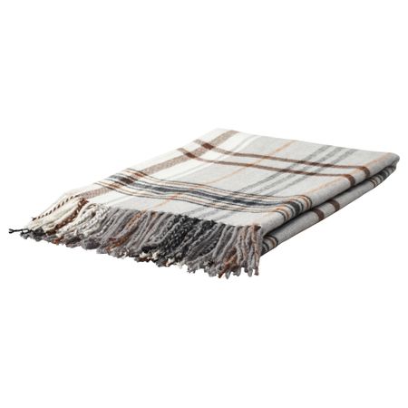 Плед ГЕРМИНЕ, бежевый, коричневый (120x180 см)