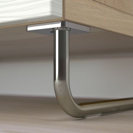 Комбинация для хранения с дверцами, под беленый дуб/лаксвикен/суларп белый 120x40x74 см IKEA BESTÅ БЕСТО 792.670.82