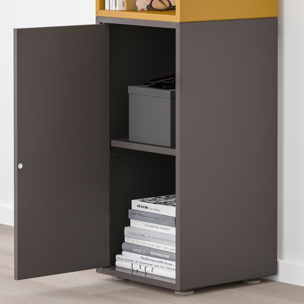 Комбинация шкафов с ножками, темно-серый/золотисто-коричневый 35x35x107 см IKEA EKET ЭКЕТ 592.901.25 - фото 2