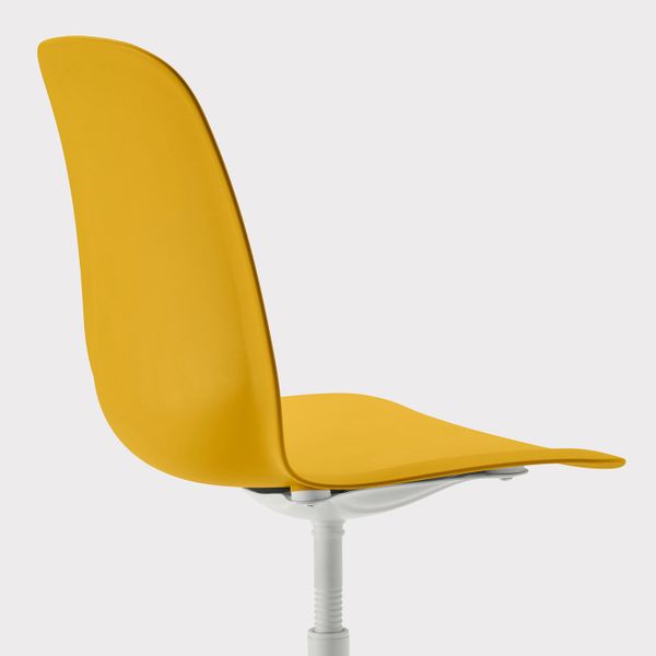 Рабочий стул, темно-желтый/Бальсбергет белый IKEA LEIFARNE ЛЕЙФ-АРНЕ 893.049.65 - фото 5