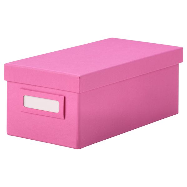 Коробка с крышкой ТЬЕНА, розовый (13x26x10 см) - фото 1