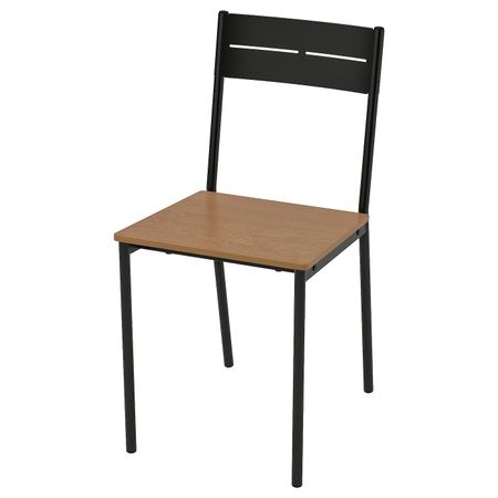 Стул, черный/коричневая морилка IKEA SANDSBERG САНДСБЕРГ 603.886.54