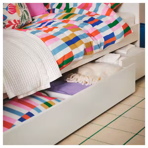 RIDSTIG РИДСТИГ Ковер, безворсовый - белый с оттенком/зеленый 133x195 см - фото 6