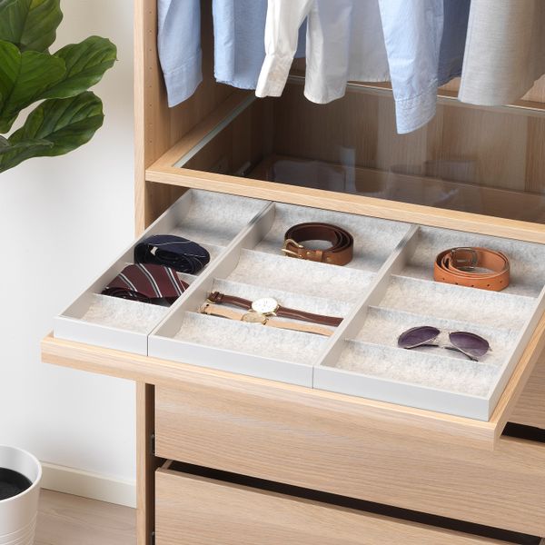 Выдвижная полка+вставка, под беленый дуб 75x58 см IKEA KOMPLEMENT КОМПЛИМЕНТ 892.494.98 - фото 2