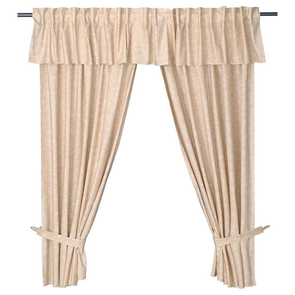 Гардины с прихватом, 2 шт., бежевый 145x180 см IKEA HILDAMAJA ХИЛЬДАМАЙЯ 404.803.09 - фото 1