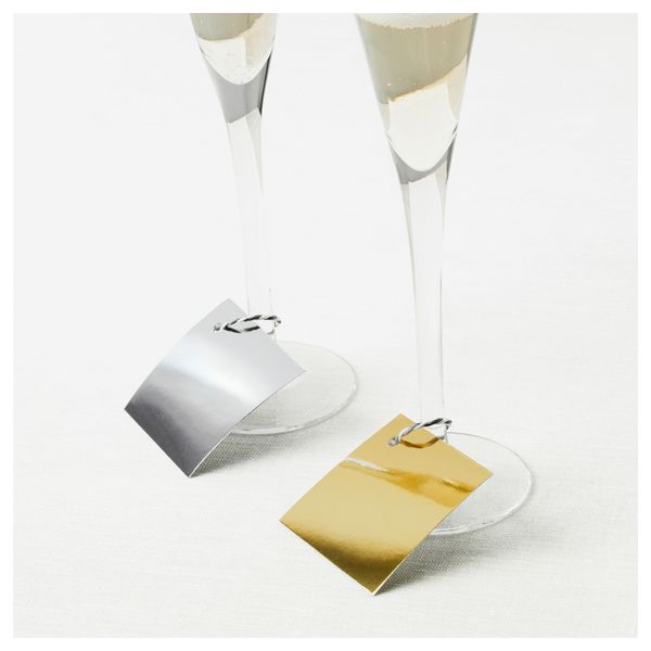 Ярлычки для/подарков, 10 предмета ВИНТЕР 2016, золотистый/серебристый - схема-чертеж с размерами