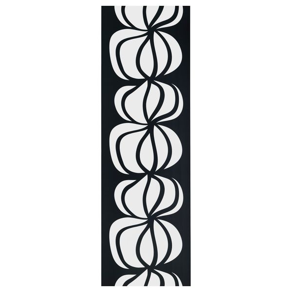 Узкая гардина УЛЛА-СТИНА, черный/белый (60x300 см) - фото 1