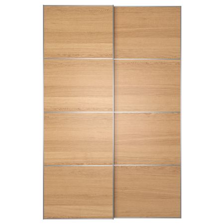 Пара раздвижных дверей ИЛЬСЕНГ, дубовый шпон