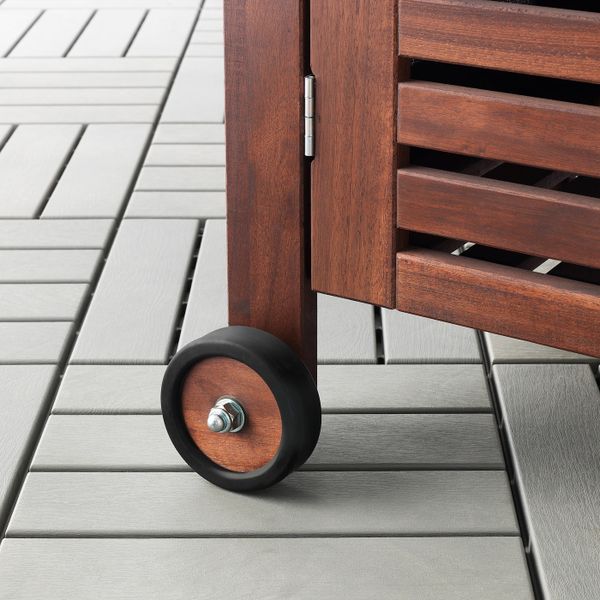 Модуль для хранения, садовый, коричневая морилка, цвет нержавеющей стали 77x88 см IKEA ЭПЛАРО / КЛАСЕН 692.289.82 - схема-чертеж с размерами