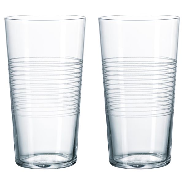 Стакан СТОКГОЛЬМ, прозрачное стекло, с рисунком (17 сл) - фото 1