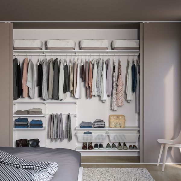 Гардероб, комбинация, белый 250x40x201 см IKEA BOAXEL БОАКСЕЛЬ 393.323.91 - фото 2