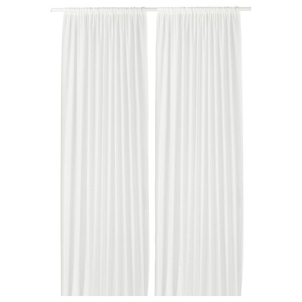 Гардины, 2 шт., белый, 145x300 см IKEA ИНГЕЛИНН 303.867.03 - фото 1