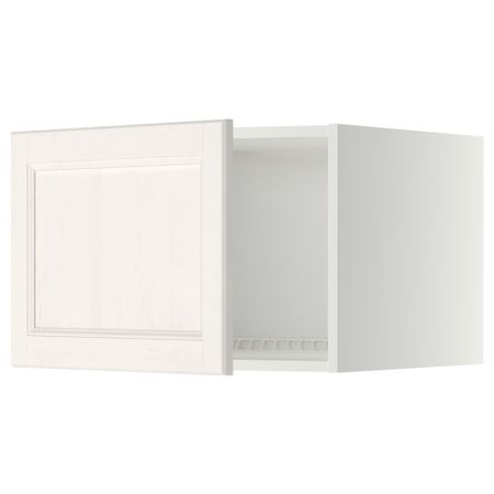 Верхний шкаф на холодильник, морозильник МЕТОД, белый, Лаксарби белый