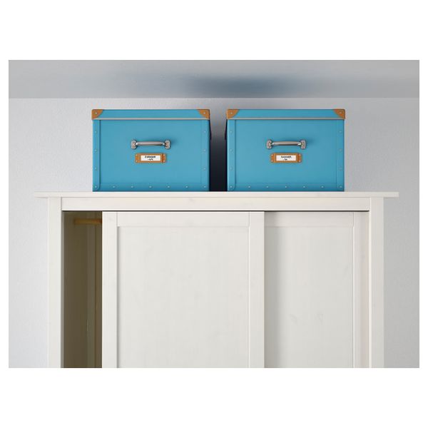 Коробка с крышкой ФЬЕЛЛА, синий (40x56x28 см) - фото 2