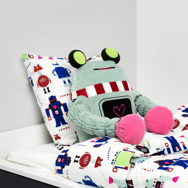 Мягкая игрушка, робот, светло-зеленый IKEA ЛАТТО 303.768.55 - схема-чертеж с размерами
