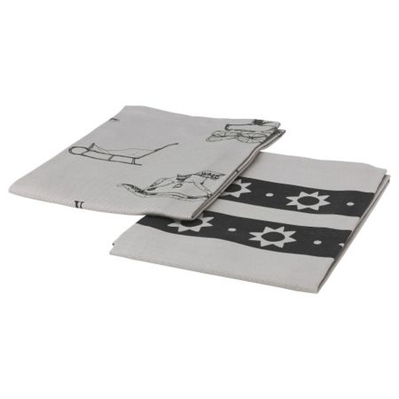 Полотенце кухонное ВИНТЕР 2015, серый, черный (50x70 см)