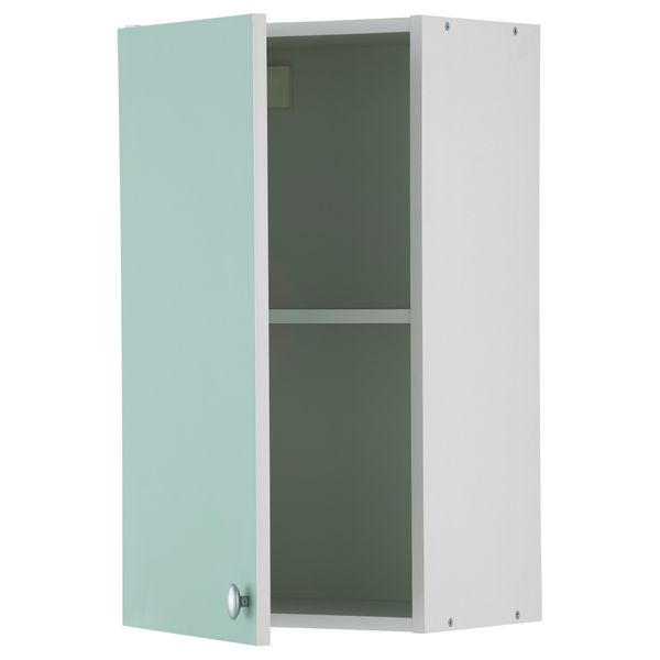 Навесной шкаф с дверцей АЛЬБРУ, светло-зеленый (40x70 см) - схема-чертеж с размерами