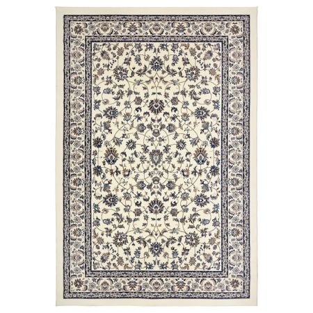 Ковер, короткий ворс ВАЛЛОБИ, бежевый, синий