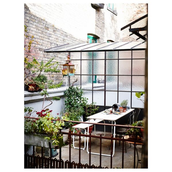 Скамья для дома/сада ИКЕА ПС 2014, белый, складной - фото 4