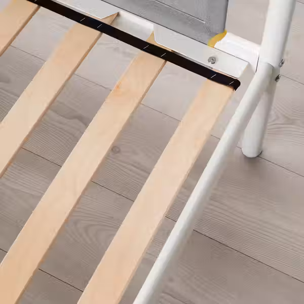 VITVAL Каркас 2-ярусной кровати - белый/светло-серый 90x200 см - схема-чертеж с размерами