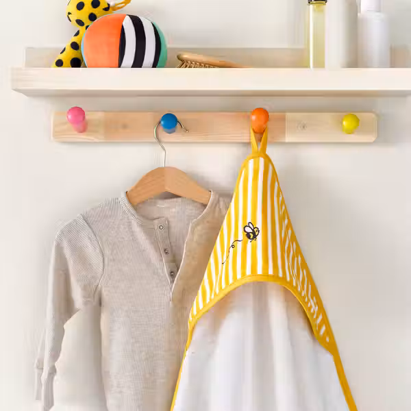 GRÖNFINK Полотенце с капюшоном - желтый 80x80 см - фото 2