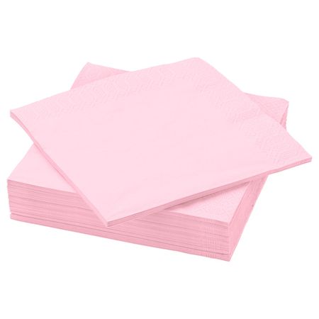 Салфетка бумажная, светло-розовый 40x40 см IKEA FANTASTISK ФАНТАСТИСК 103.703.74