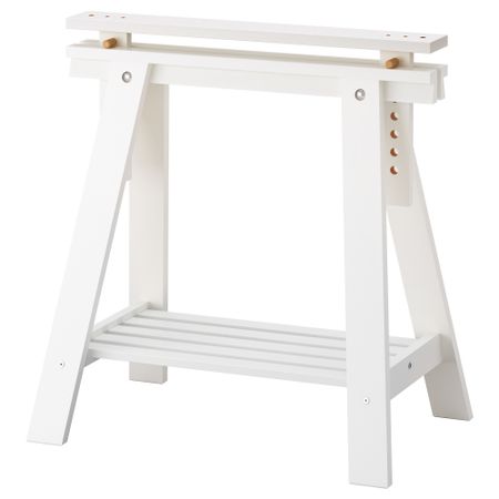 Опора для стола с полкой ФИНВАРД, белый (70x71/93 см)